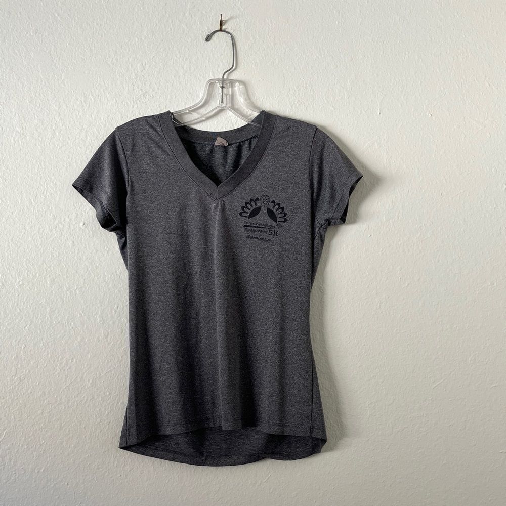 Gray Father Joe's Village 5K Technical T-Shirt